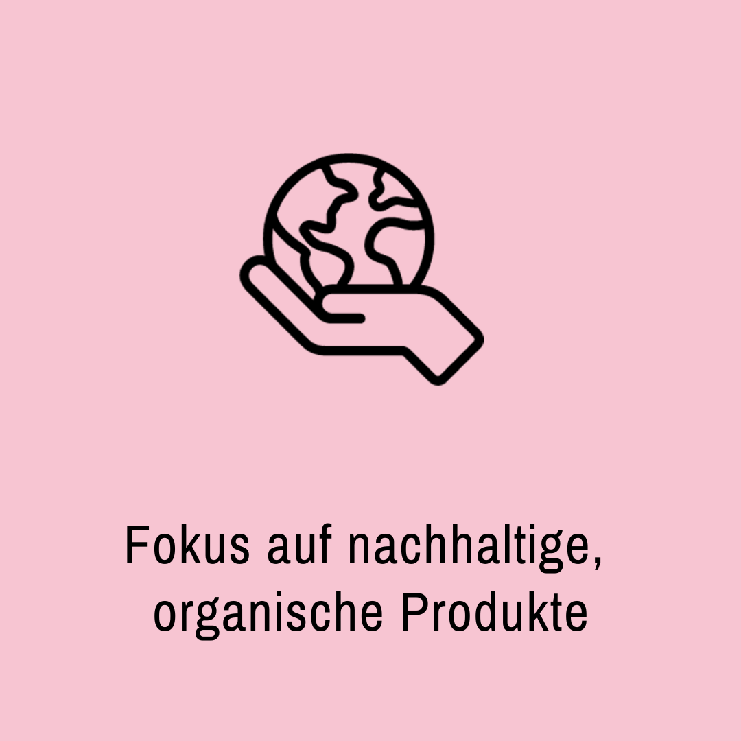 Werte Icon: Wir legen den Fokus auf nachhaltige, organische Produkte