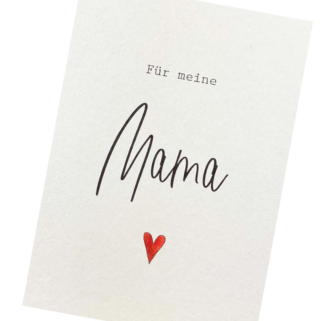 Postkarte Für meine Mama