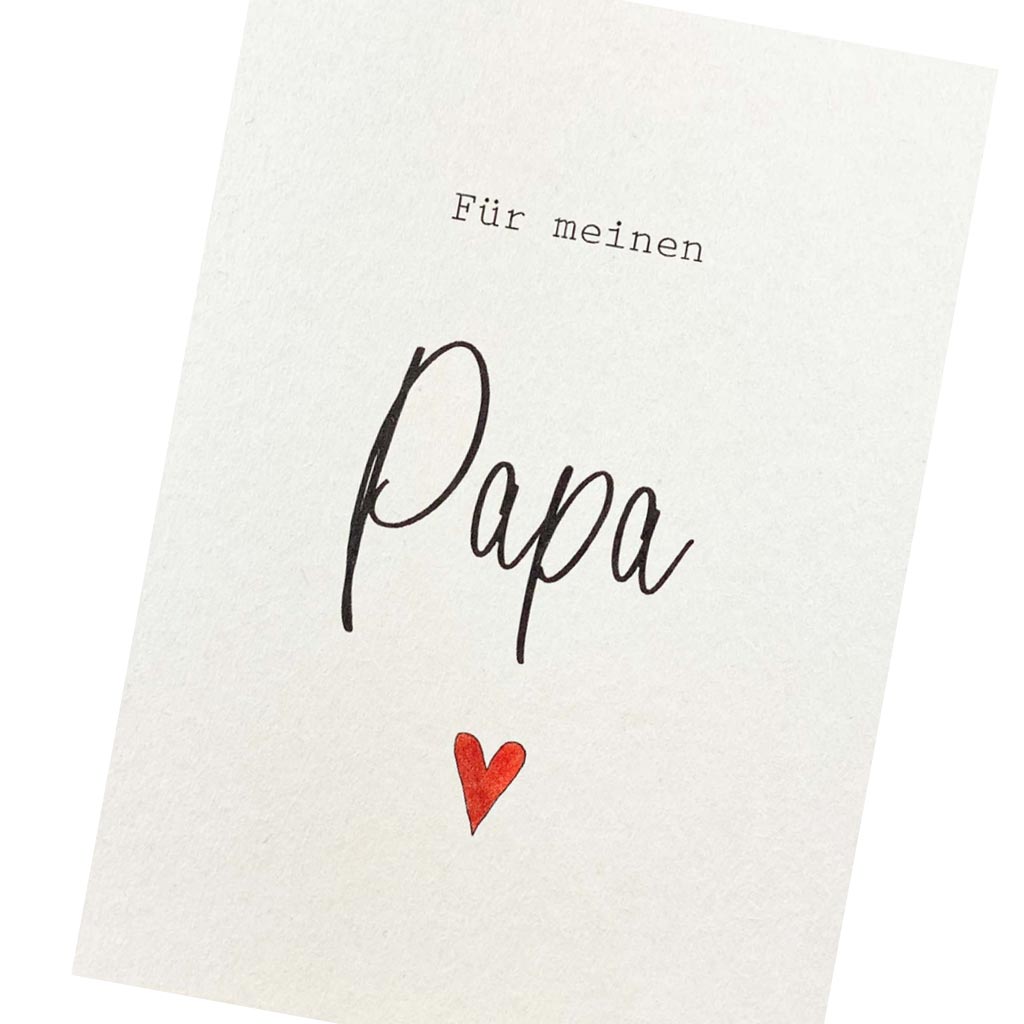 Postkarte Für meinen Papa