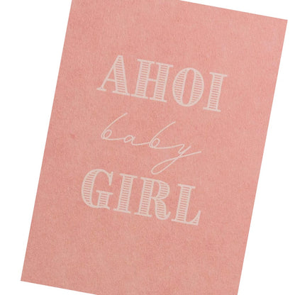 Postkarte Ahoi Baby Girl