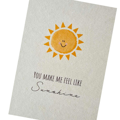 Postkarte Feel like sunshine