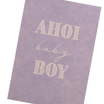 Postkarte Ahoi Baby Boy