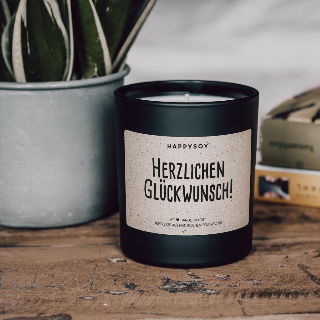 Herzlichen Glückwunsch - Duftkerze