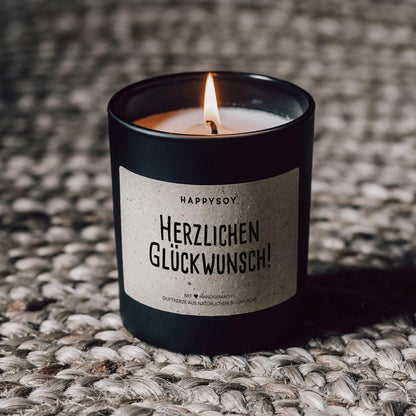 Herzlichen Glückwunsch - Duftkerze