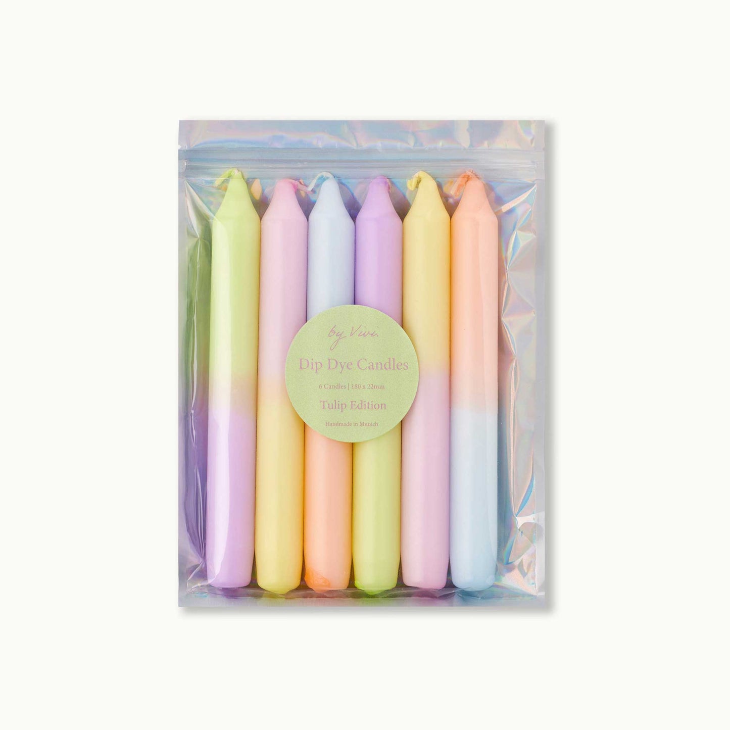 Dip Dye Candles 6er-Set - Tulip