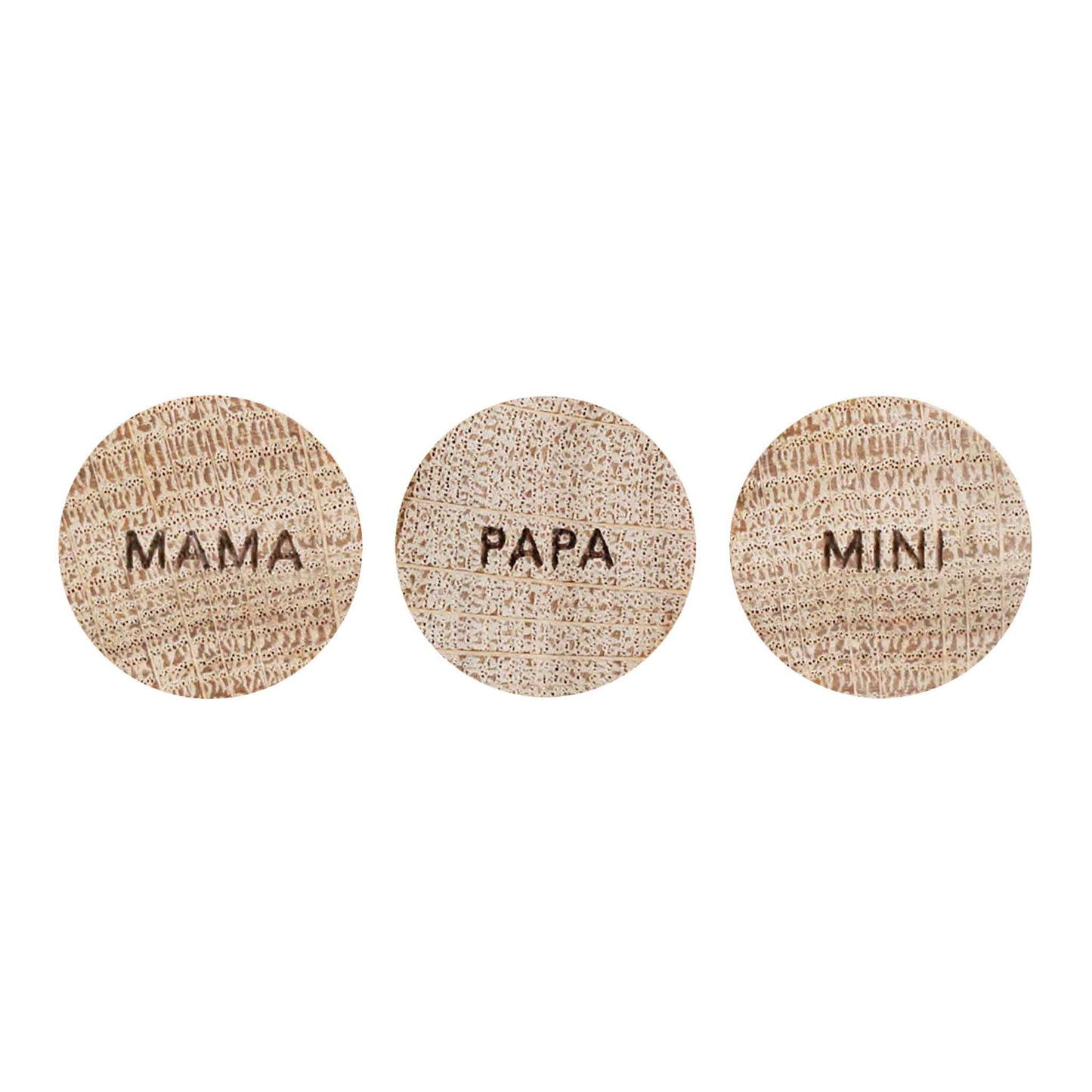 Holzmagnete 3er-Set Familie