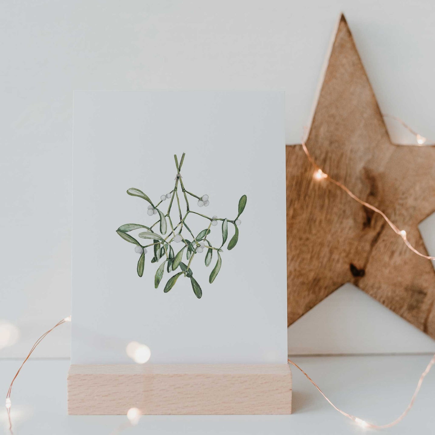 Postkarte Mistletoe